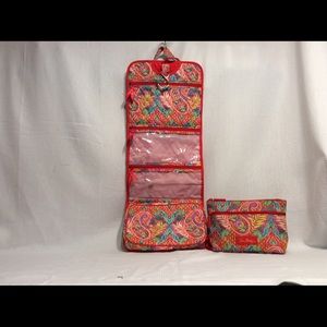 Vera Bradley organizer and cosmetic bag